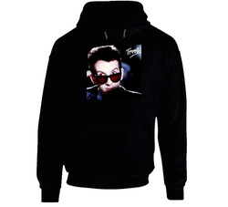 Trust 80s Album Cover Elvis Costello Black Hooded Sweatshirt Hoodie Trust 80s Album Cover Elvis Costello Black Hooded Sweatshirt Hoodie