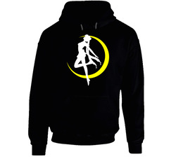 Sailor Moon Japanese Anime Black Hooded Sweatshirt Hoodie Sailor Moon Japanese Anime Black Hooded Sweatshirt Hoodie