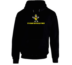 Its Peanut Butter Jelly Time Funny Black Hooded Sweatshirt Hoodie Its Peanut Butter Jelly Time Funny Black Hooded Sweatshirt Hoodie