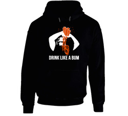 Drink Like A Bum Madbum 2014 Black Hooded Sweatshirt Hoodie Drink Like A Bum Madbum 2014 Black Hooded Sweatshirt Hoodie