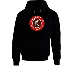 Chipotle Mexican Grill Food Logo Black Hooded Sweatshirt Hoodie Chipotle Mexican Grill Food Logo Black Hooded Sweatshirt Hoodie