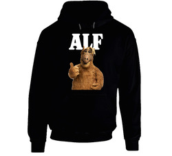 Alf Tv Show Retro 5 Black Hooded Sweatshirt Hoodie Alf Tv Show Retro 5 Black Hooded Sweatshirt Hoodie