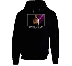 Mace Windu Black Hooded Sweatshirt Hoodie Mace Windu Black Hooded Sweatshirt Hoodie