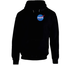 Nasa Tee Black Hooded Sweatshirt Hoodie Nasa Tee Black Hooded Sweatshirt Hoodie
