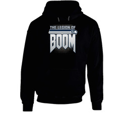 Seattle Seahawks Legion Of Boom Superbowl Champs Football Black Hooded Sweatshirt Hoodie