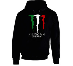 Mexican Energy 1 Timur Black Black Hooded Sweatshirt Hoodie Mexican Energy 1 Timur Black Black Hooded Sweatshirt Hoodie