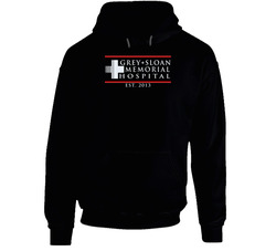 Grey Sloan Memorial - Black Black Hooded Sweatshirt Hoodie Grey Sloan Memorial - Black Black Hooded Sweatshirt Hoodie