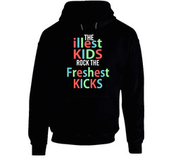 The Illest Kids Rock The Freshest Kicks Marvin The Martian 7 Black Hooded Sweatshirt Hoodie The Illest Kids Rock The Freshest Kicks Marvin The Martian 7 Black Hooded Sweatshirt Hoodie