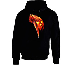Michael Myers Halloween Pumpkin Head Horror Retro Black Hooded Sweatshirt Hoodie Michael Myers Halloween Pumpkin Head Horror Retro Black Hooded Sweatshirt Hoodie