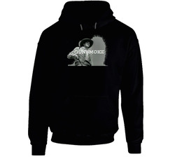 Gunsmoke Black Hooded Sweatshirt Hoodie Gunsmoke Black Hooded Sweatshirt Hoodie