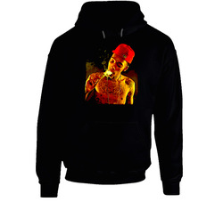 Wiz Khalifa Smoking Rap Gangster Black Hooded Sweatshirt Hoodie Wiz Khalifa Smoking Rap Gangster Black Hooded Sweatshirt Hoodie