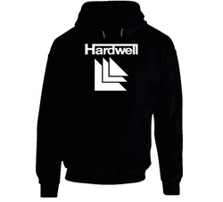 Hardwell Loogos 3 Black Black Hooded Sweatshirt Hoodie Hardwell Loogos 3 Black Black Hooded Sweatshirt Hoodie