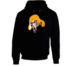 Splatoon - Inkling Girl - Cute Black Black Hooded Sweatshirt Hoodie Splatoon - Inkling Girl - Cute Black Black Hooded Sweatshirt Hoodie