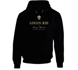 Louis Black Hooded Sweatshirt Hoodie