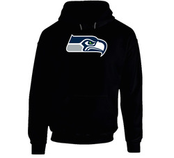 Seattle Seahawks 2 Black Hooded Sweatshirt Hoodie