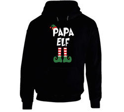 Papa Elf Black Hooded Sweatshirt Hoodie Papa Elf Black Hooded Sweatshirt Hoodie