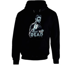 The Governor t-shirt The walking dead tee Black Hooded Sweatshirt Hoodie The Governor t-shirt The walking dead tee Black Hooded Sweatshirt Hoodie