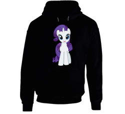My Little Pony: Friendship Is Magic Rarity Black Black Hooded Sweatshirt Hoodie My Little Pony: Friendship Is Magic Rarity Black Black Hooded Sweatshirt Hoodie