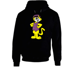 Hanna Barbera Top Cat Graphic Black Hooded Sweatshirt Hoodie Hanna Barbera Top Cat Graphic Black Hooded Sweatshirt Hoodie