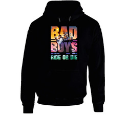 Bad Boys Ride Or Die Movie Fan Black Hooded Sweatshirt Hoodie Bad Boys Ride Or Die Movie Fan Black Hooded Sweatshirt Hoodie