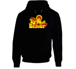 Funny Retro 70's Seventies Beaver Black Hooded Sweatshirt Hoodie Funny Retro 70's Seventies Beaver Black Hooded Sweatshirt Hoodie