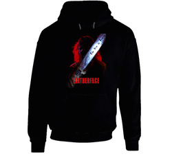 Leatherface Texas Chainsaw Massacre Horror Movie Black Hooded Sweatshirt Hoodie Leatherface Texas Chainsaw Massacre Horror Movie Black Hooded Sweatshirt Hoodie