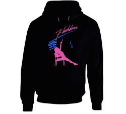 Flashdance 80s Movie Black Hooded Sweatshirt Hoodie Flashdance 80s Movie Black Hooded Sweatshirt Hoodie