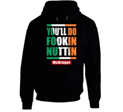 Fookin Nuttin Black Black Hooded Sweatshirt Hoodie Fookin Nuttin Black Black Hooded Sweatshirt Hoodie