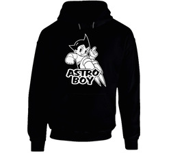 Astro Boy Anime Manga Cartoon Black Hooded Sweatshirt Hoodie Astro Boy Anime Manga Cartoon Black Hooded Sweatshirt Hoodie