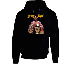 Tyson Fury Gypsy King British Boxing Champion Fight Fan Black Hooded Sweatshirt Hoodie