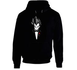 Dragon Ball Z T-shirt Vegeta Tee Comic Black Hooded Sweatshirt Hoodie Dragon Ball Z T-shirt Vegeta Tee Comic Black Hooded Sweatshirt Hoodie