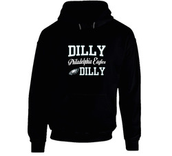 Dilly Philadelphia Eagles Dilly Black Hooded Sweatshirt Hoodie Dilly Philadelphia Eagles Dilly Black Hooded Sweatshirt Hoodie