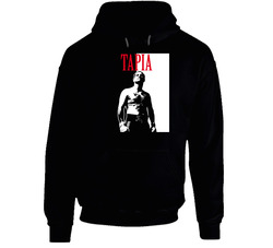 Johnny Tapia Boxing Legend Black Hooded Sweatshirt Hoodie