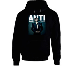 Rihanna Anti World Tour 2016 Black Tee Black Hooded Sweatshirt Hoodie Rihanna Anti World Tour 2016 Black Tee Black Hooded Sweatshirt Hoodie