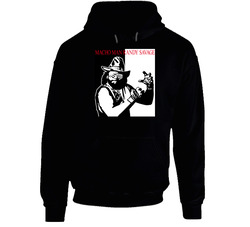 Macho Man Randy Savage Black Hooded Sweatshirt Hoodie Macho Man Randy Savage Black Hooded Sweatshirt Hoodie