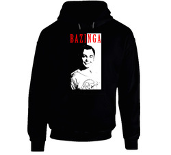 Big Bang Theory Sheldon Cooper Scarface Black Hooded Sweatshirt Hoodie Big Bang Theory Sheldon Cooper Scarface Black Hooded Sweatshirt Hoodie