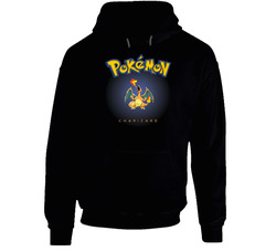 Charizard Anime Pokemon Black Hooded Sweatshirt Hoodie Charizard Anime Pokemon Black Hooded Sweatshirt Hoodie