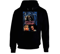 Trilogy Of Terror Cool Vintage 70's Movie Black Hooded Sweatshirt Hoodie Trilogy Of Terror Cool Vintage 70's Movie Black Hooded Sweatshirt Hoodie