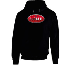 Bugatti Automobile Car Motorcycle Parts Cool Distressed Style Brand Logo Emblem Black Hooded Sweatshirt Hoodie Bugatti Automobile Car Motorcycle Parts Cool Distressed Style Brand Logo Emblem Black Hooded Sweatshirt Hoodie