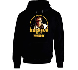 Drew Brees Breesus Is My Homeboy New Orleans Football Black Hooded Sweatshirt Hoodie Drew Brees Breesus Is My Homeboy New Orleans Football Black Hooded Sweatshirt Hoodie