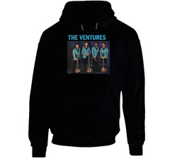 The Ventures Black Hooded Sweatshirt Hoodie The Ventures Black Hooded Sweatshirt Hoodie