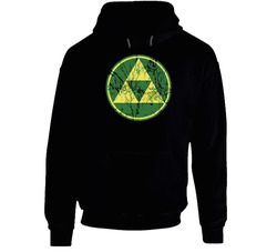 Zelda Mystic Triforce Symbol Video Game Black Hooded Sweatshirt Hoodie Zelda Mystic Triforce Symbol Video Game Black Hooded Sweatshirt Hoodie