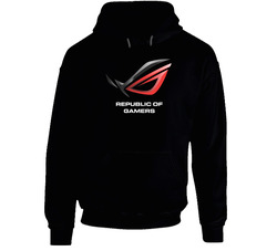 Asusblack Black Hooded Sweatshirt Hoodie