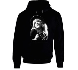 Stevie Nicks Adult Black Hooded Sweatshirt Hoodie Stevie Nicks Adult Black Hooded Sweatshirt Hoodie
