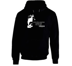Frank Zappa Quote Black Hooded Sweatshirt Hoodie Frank Zappa Quote Black Hooded Sweatshirt Hoodie