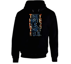 They Hate Us Cuz They Aint Us United States American Flag Grunge Funny Black Hooded Sweatshirt Hoodie They Hate Us Cuz They Aint Us United States American Flag Grunge Funny Black Hooded Sweatshirt Hoodie