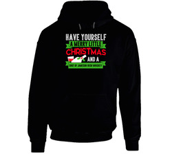 Merry Little Christmas And Shot Of Jameson Irish Whiskey Drink Party Holiday Black Hooded Sweatshirt Hoodie Merry Little Christmas And Shot Of Jameson Irish Whiskey Drink Party Holiday Black Hooded Sweatshirt Hoodie