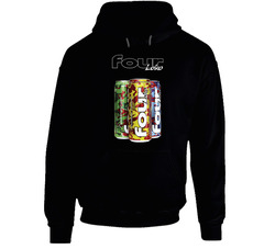 Four Loko Alcohol Beer Fruit Flavor Black Hooded Sweatshirt Hoodie Four Loko Alcohol Beer Fruit Flavor Black Hooded Sweatshirt Hoodie