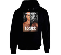 Canelo Vs Saunders Fight Black Hooded Sweatshirt Hoodie