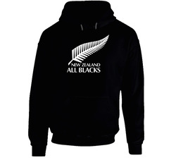 New Zealand All Blacks Rugby 2 010615 Black Hooded Sweatshirt Hoodie New Zealand All Blacks Rugby 2 010615 Black Hooded Sweatshirt Hoodie